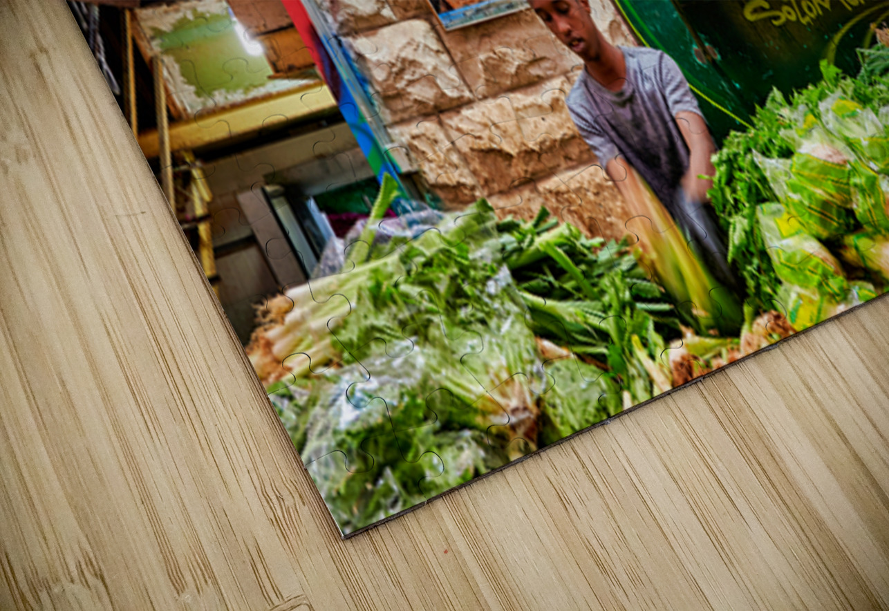 Fresh produce and activity in Mahane Yehuda Market Jerusalem Marco Brivio Puzzle