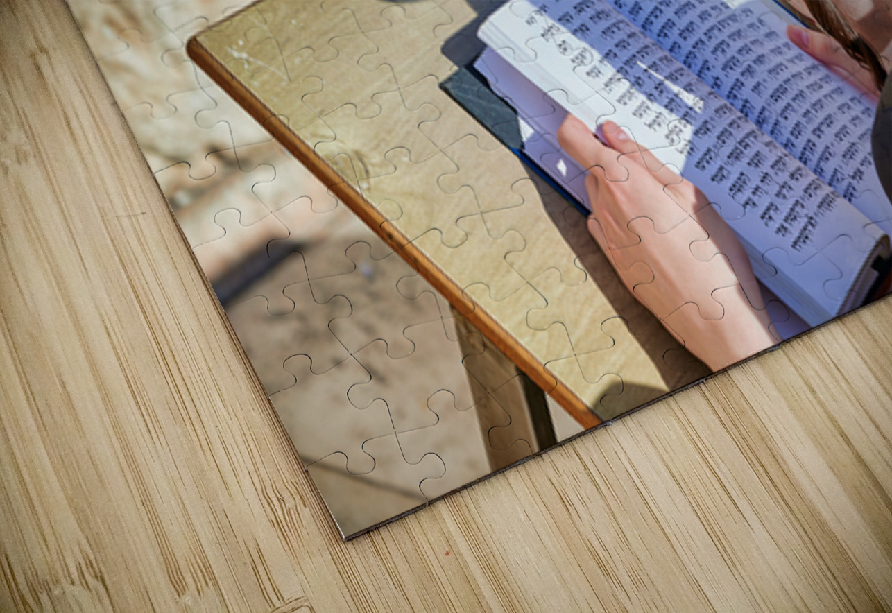 Orthodox Jews at the Wailing Wall in Jerusalem during prayer Marco Brivio Puzzle