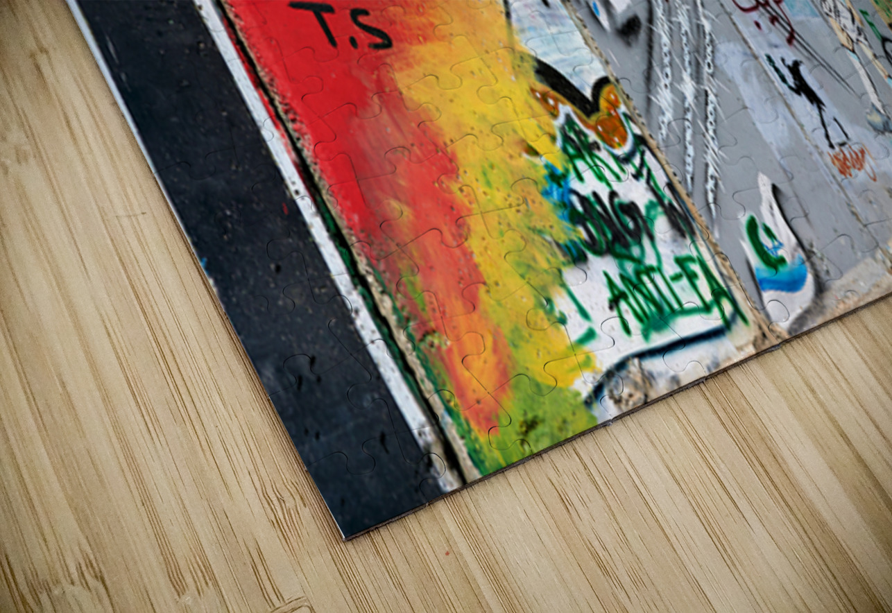 West bank separation wall with street art in Bethlehem Jerusale Marco Brivio Puzzle