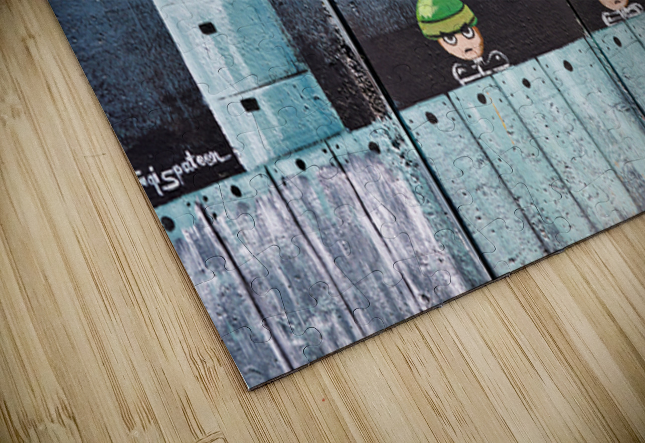 Art on the west bank separation wall in Bethlehem Jerusalem Marco Brivio Puzzle