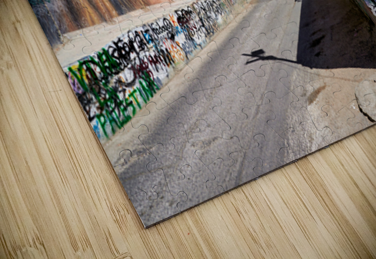 West Bank separation wall in Bethlehem shows murals and artwork Marco Brivio Puzzle