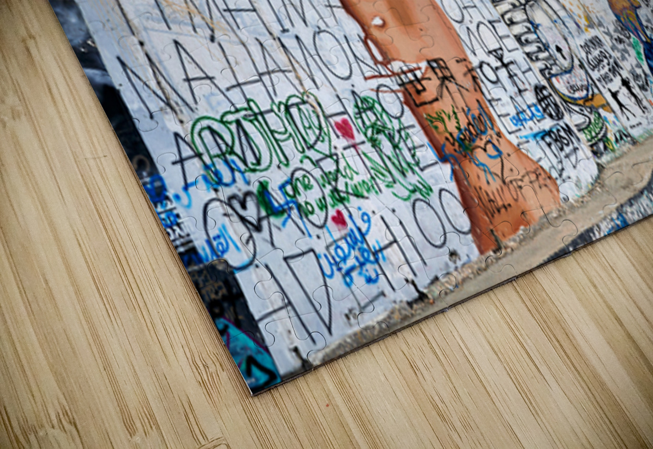West Bank separation wall covered in art in Bethlehem Jerusalem Marco Brivio Puzzle