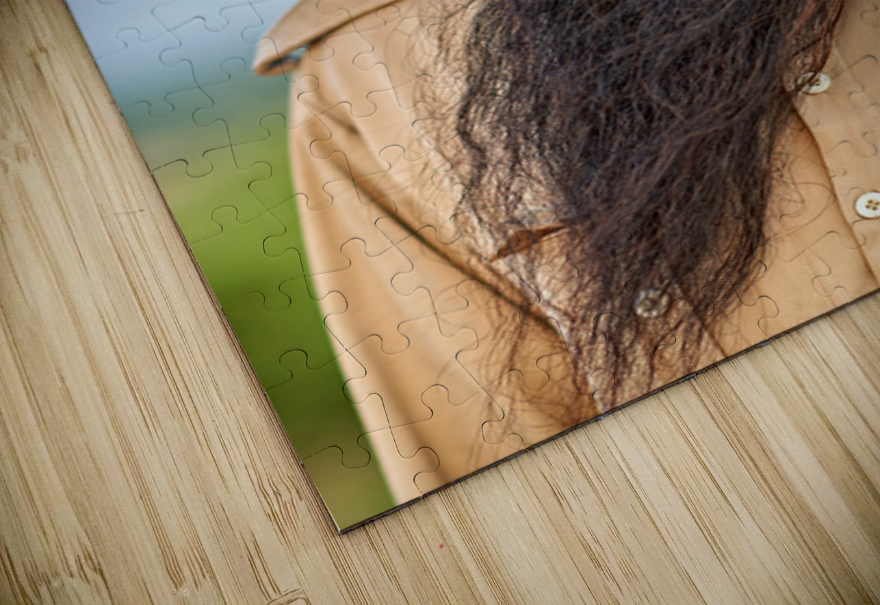 Portrait of a bearded man in Khimsar Rajasthan India Marco Brivio Puzzle