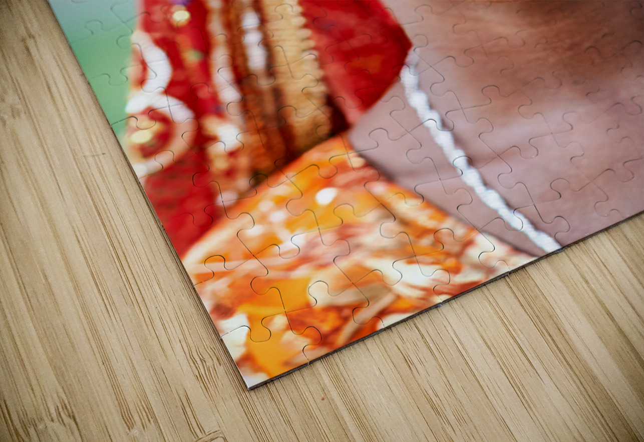 Portrait of woman in traditional dress in Mandawa Rajasthan Marco Brivio Puzzle