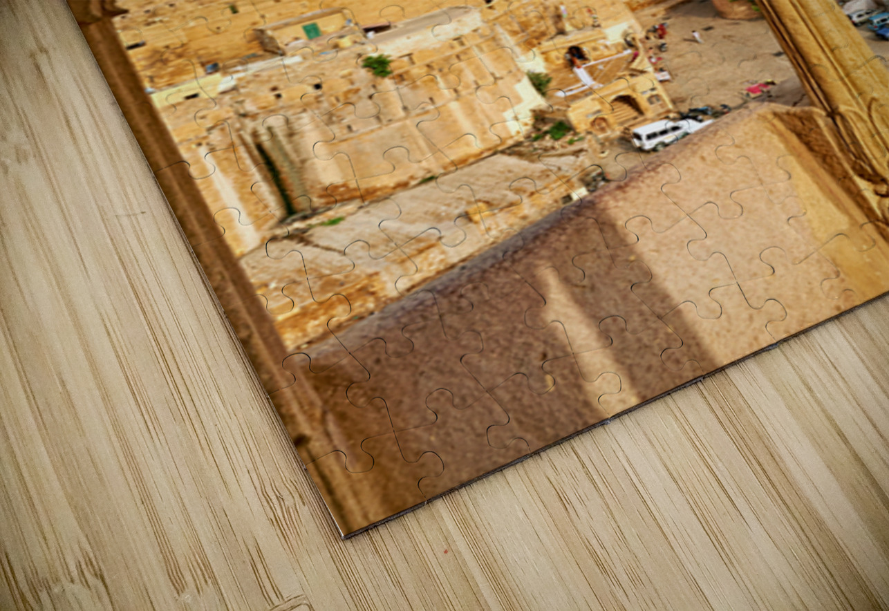 Walls of Jaisalmer glow at sunset in Rajasthan India Marco Brivio Puzzle
