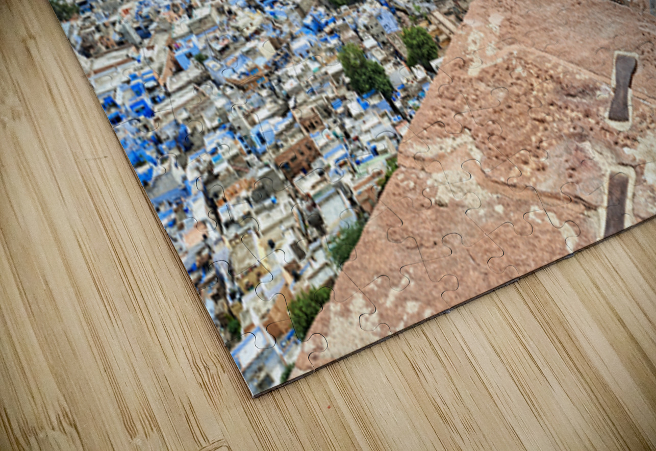 View of the blue city of Jodhpur from a high point Marco Brivio Puzzle
