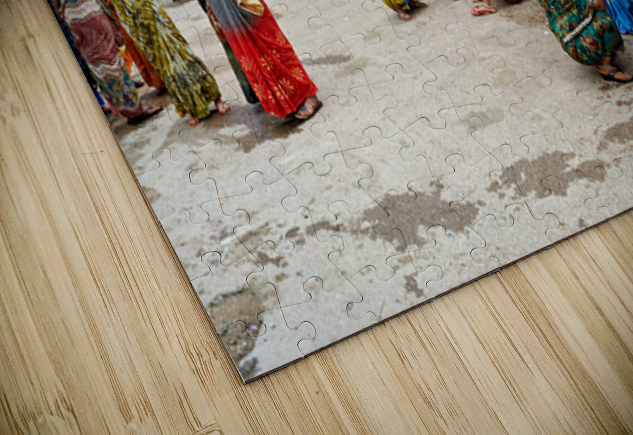 Women gather in Bundi Rajasthan during a community outing Marco Brivio Puzzle