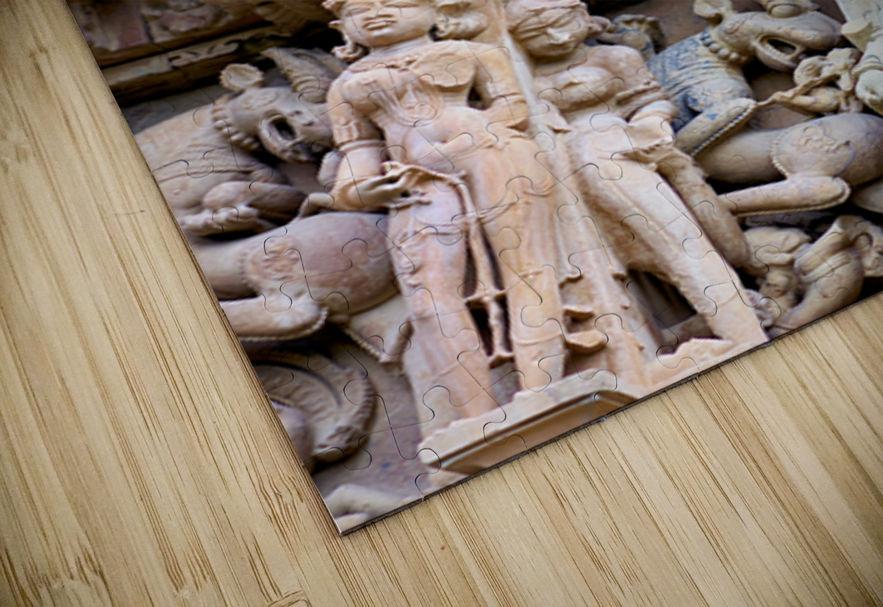 Hindu temples of Khajuraho in Madhya Pradesh show intricate carv Marco Brivio Puzzle