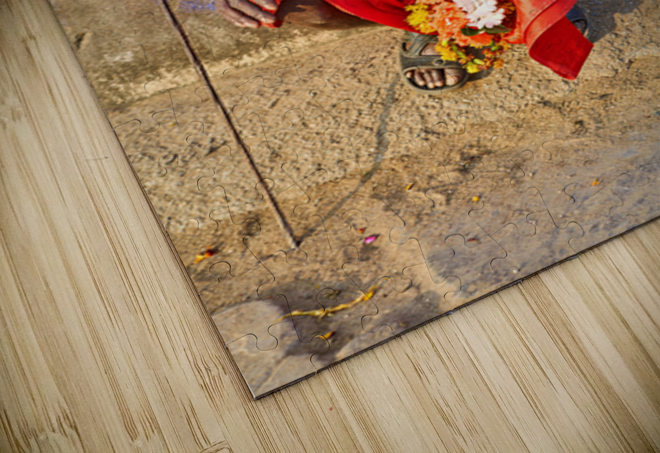 Portrait of a holy man sadhu in Orchha Madhya Pradesh India Marco Brivio Puzzle