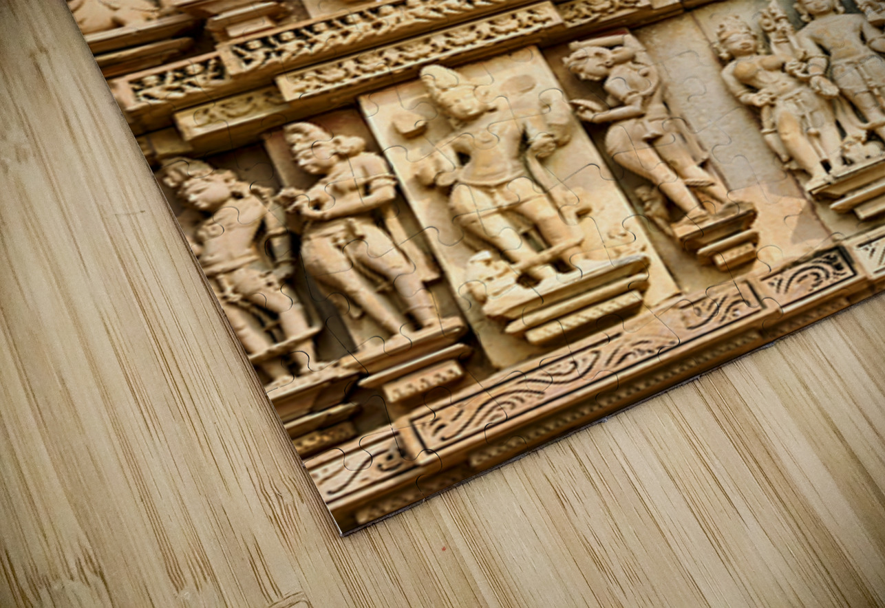 Hindu temples in Khajuraho with erotic carvings and sculptures Marco Brivio Puzzle