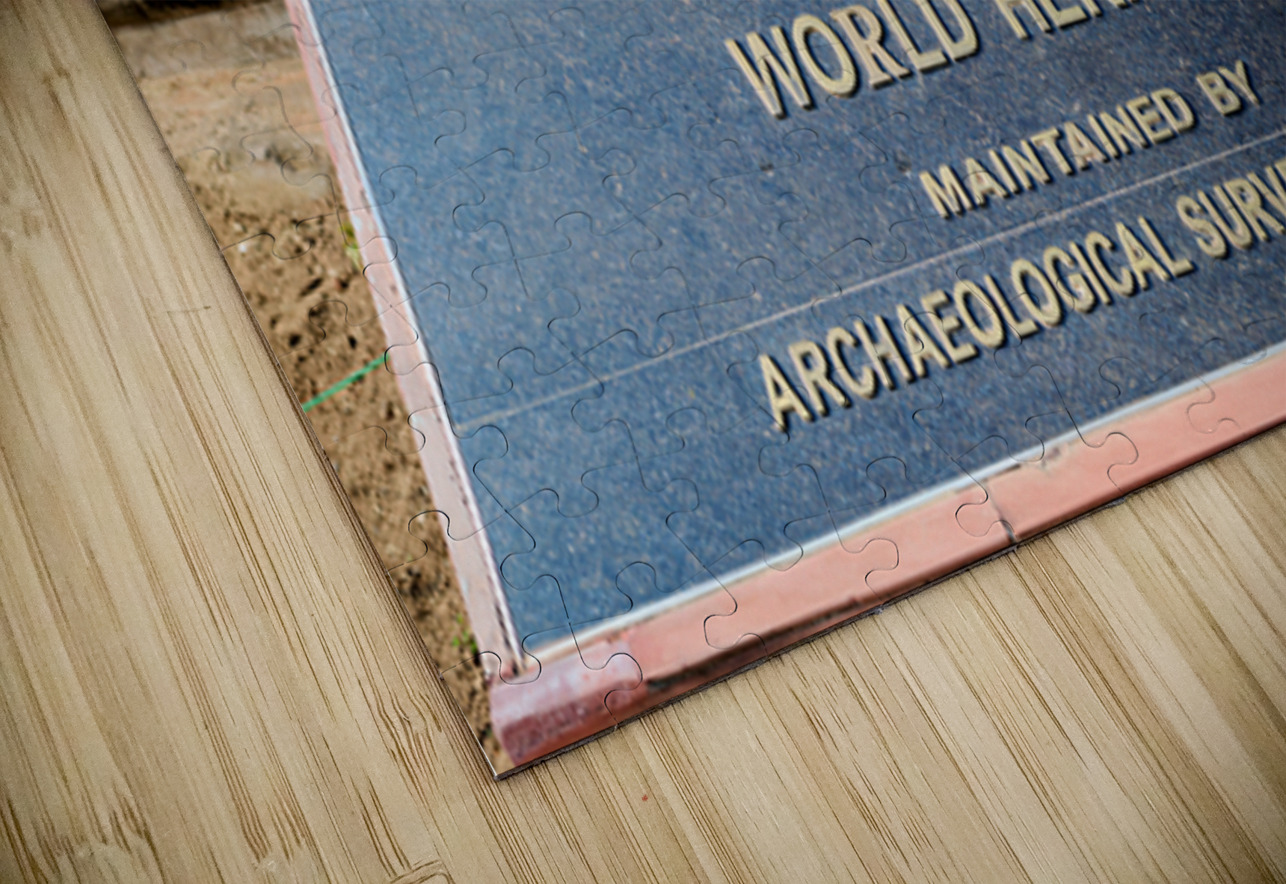 Welcome sign at Khajuraho Group of Monuments in Madhya Pradesh Marco Brivio Puzzle