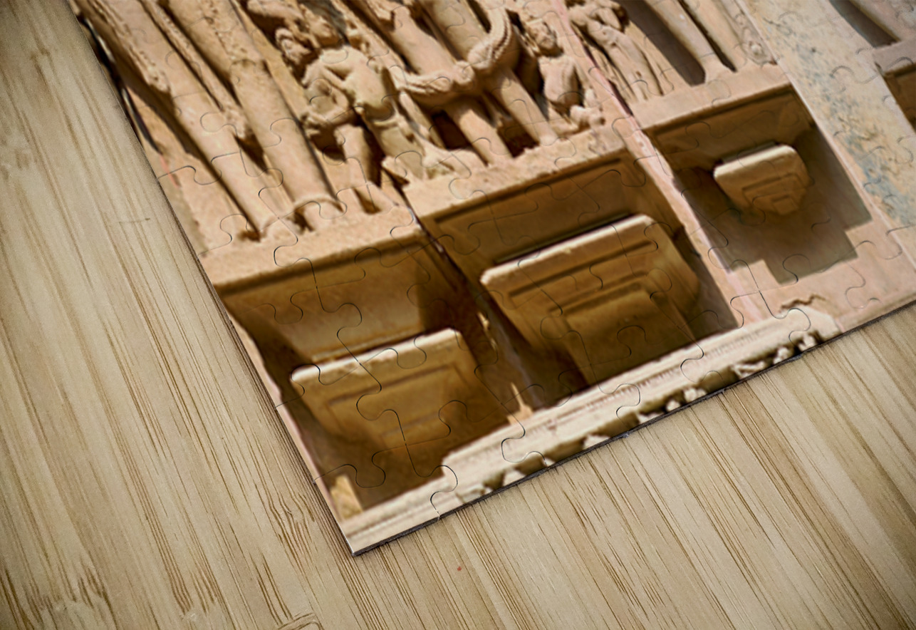 Hindu temples in Khajuraho show ancient art of erotic sculptures Marco Brivio Puzzle