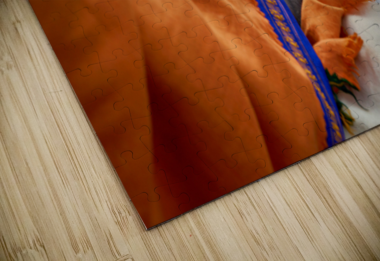 Praying by the ganges river in varanasi india Marco Brivio Puzzle