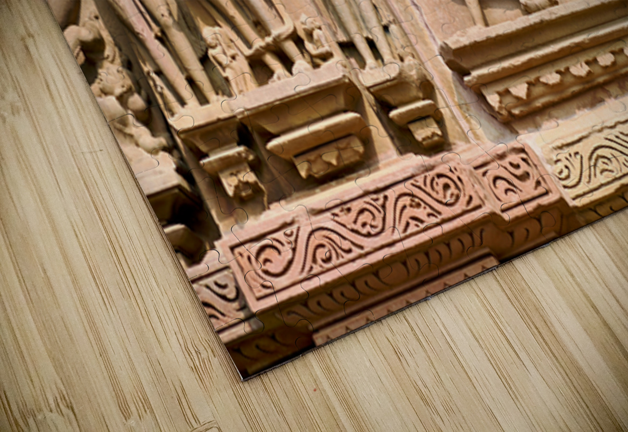 Hindu temples in Khajuraho display intricate erotic carvings Marco Brivio Puzzle