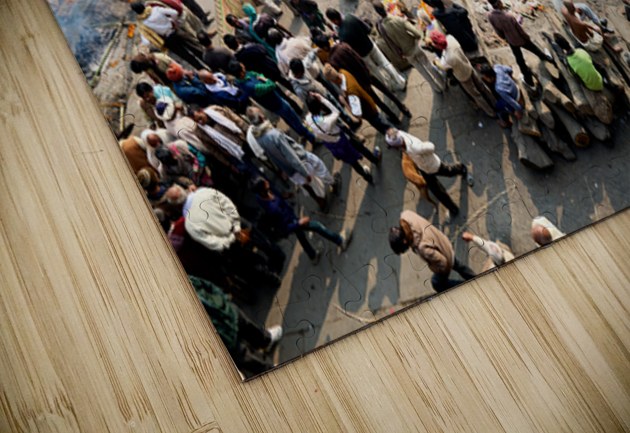 Cremation rites by the river Ganges in Varanasi India Marco Brivio Puzzle