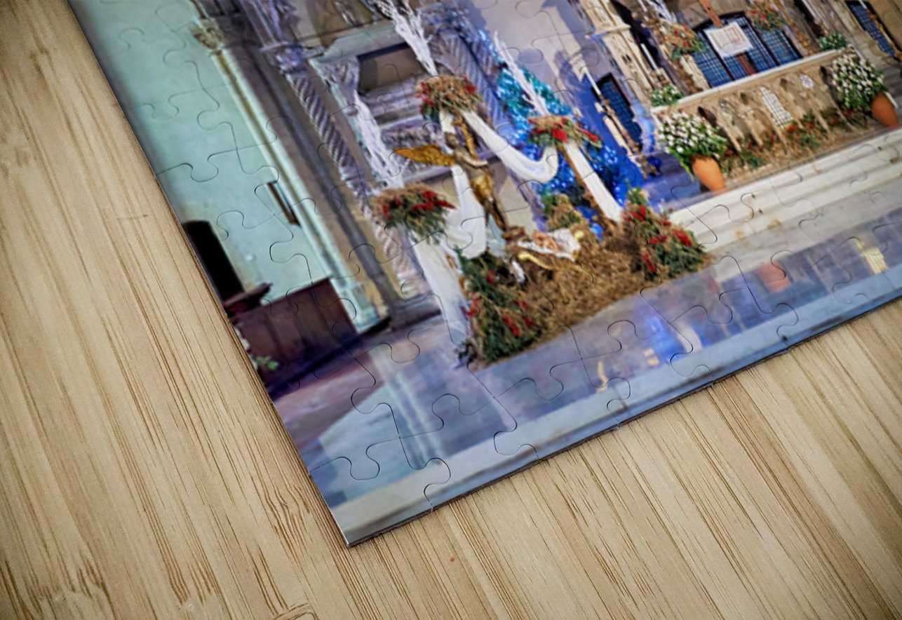 Santa Chiara Basilica Church altar in Naples Campania Italy Marco Brivio Puzzle