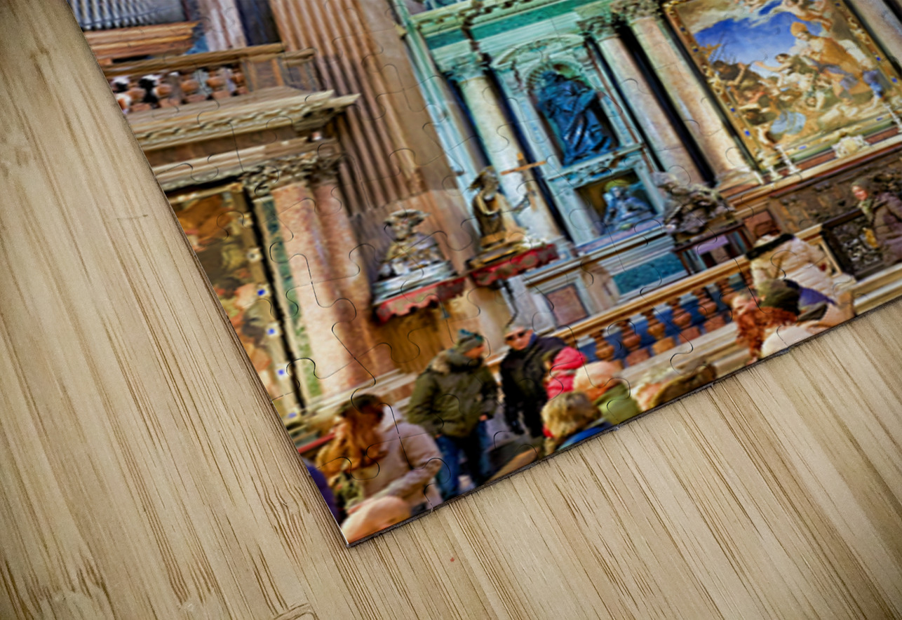 Visitors explore Naples Cathedral in Campania Italy Marco Brivio Puzzle
