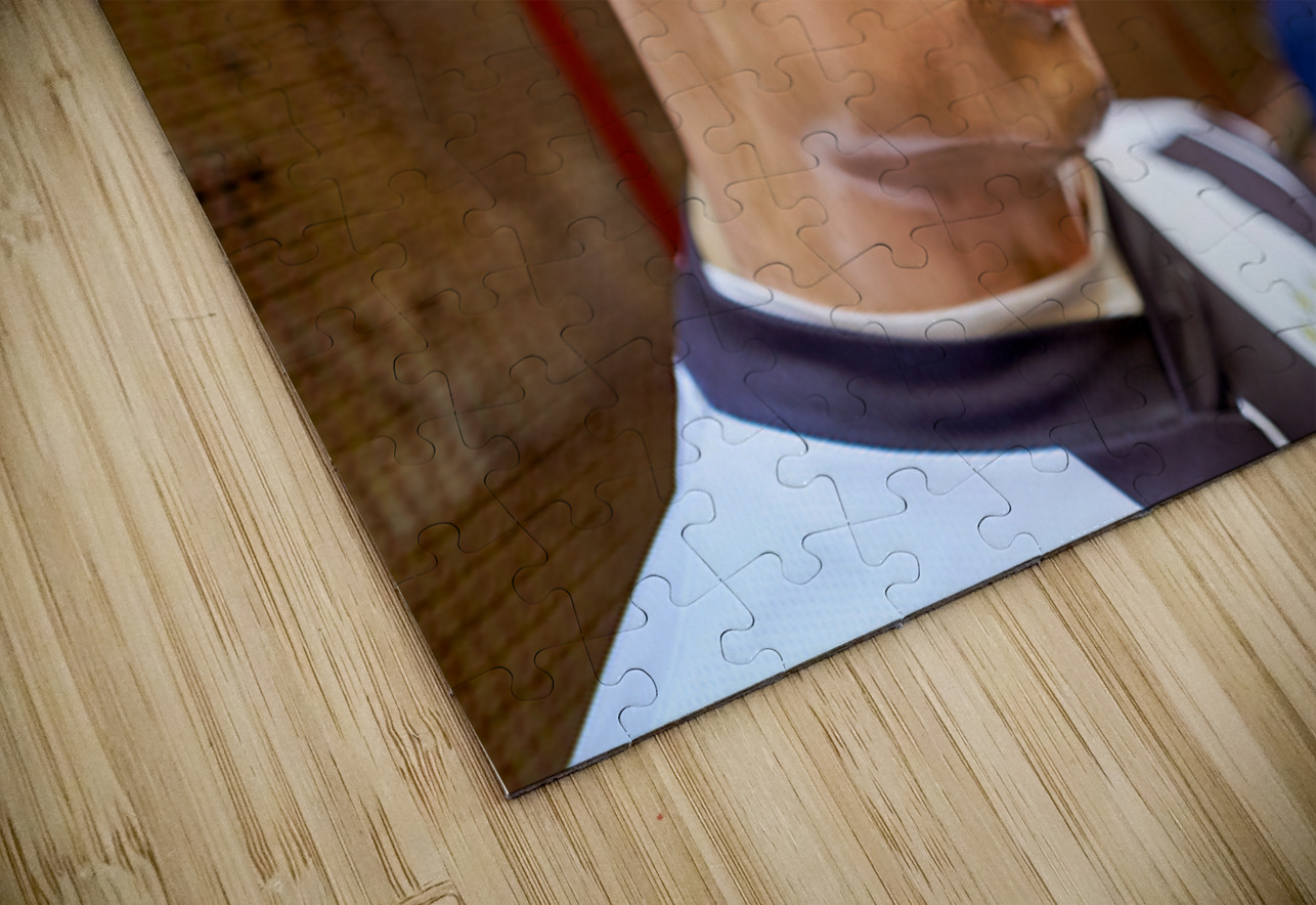 Statues of Christmas nativity scene at artisan workshops in Napl Marco Brivio Puzzle