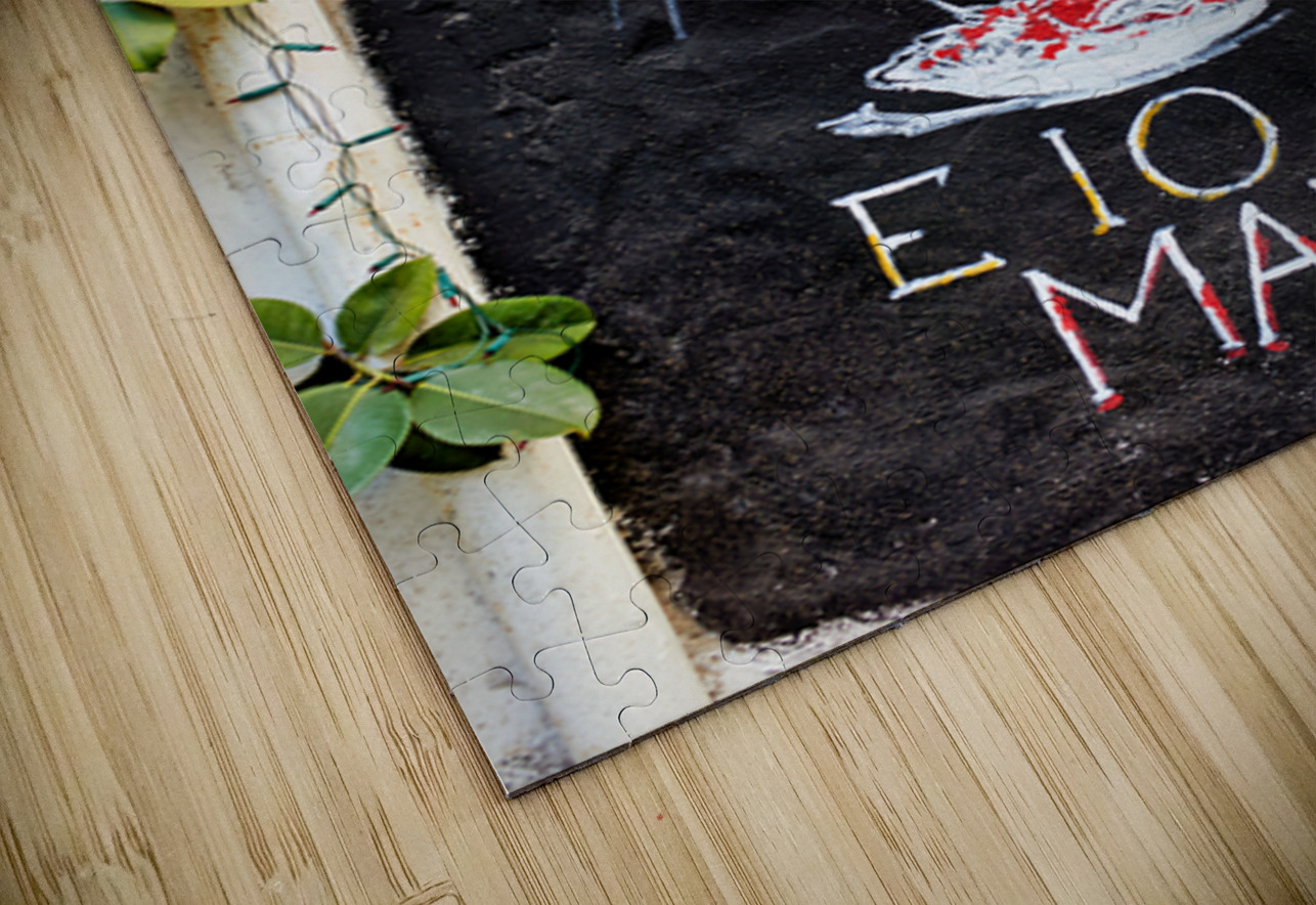 Graffiti of Neapolitan actor Toto in Quartieri Spagnoli Naples Marco Brivio Puzzle