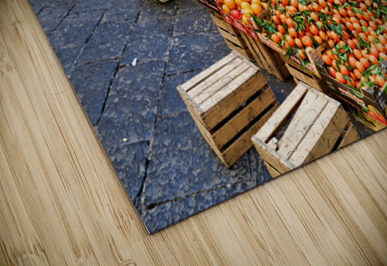 Greengrocer selling fruits and vegetables in Naples Campania Ita Marco Brivio Puzzle