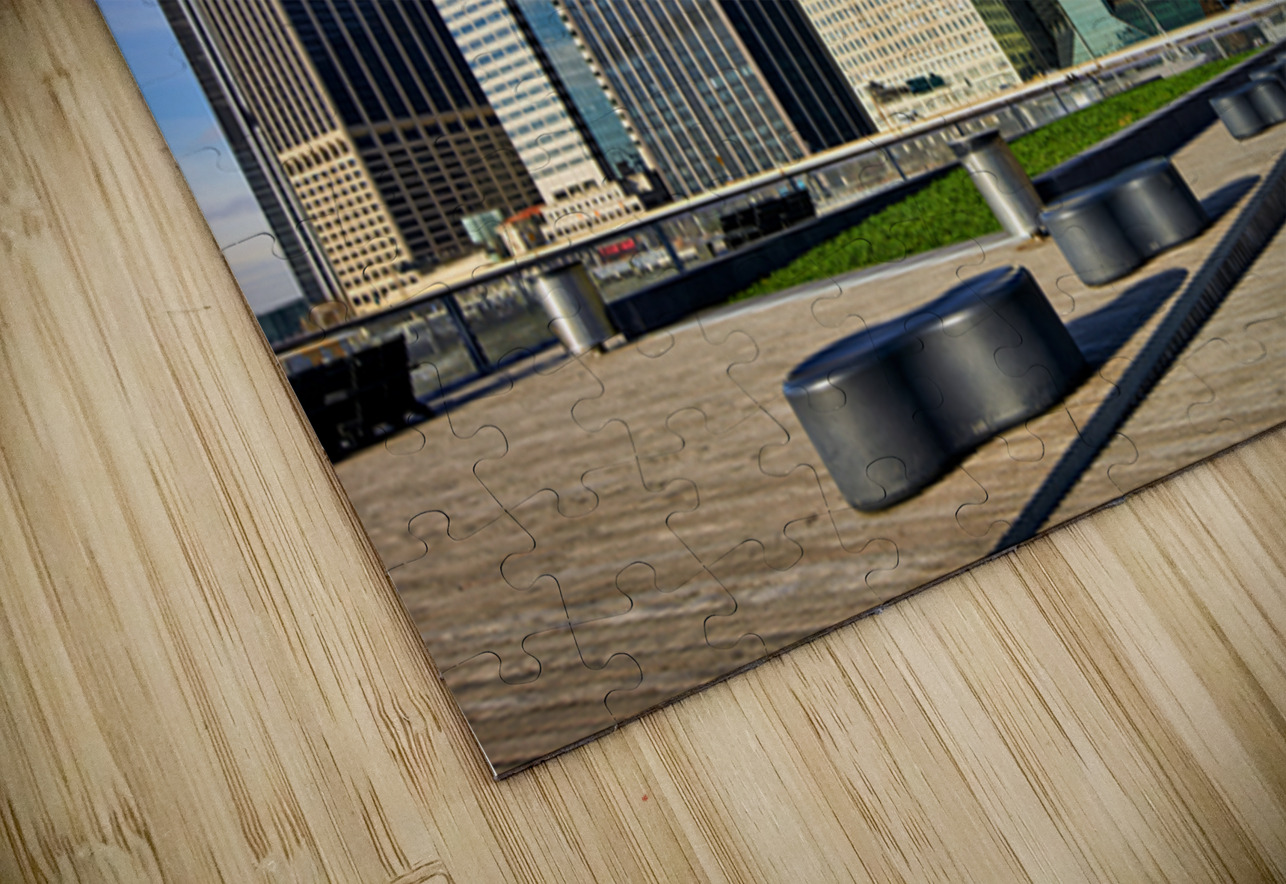 Manhattan skyline view with skyscrapers and waterfront area Marco Brivio Puzzle