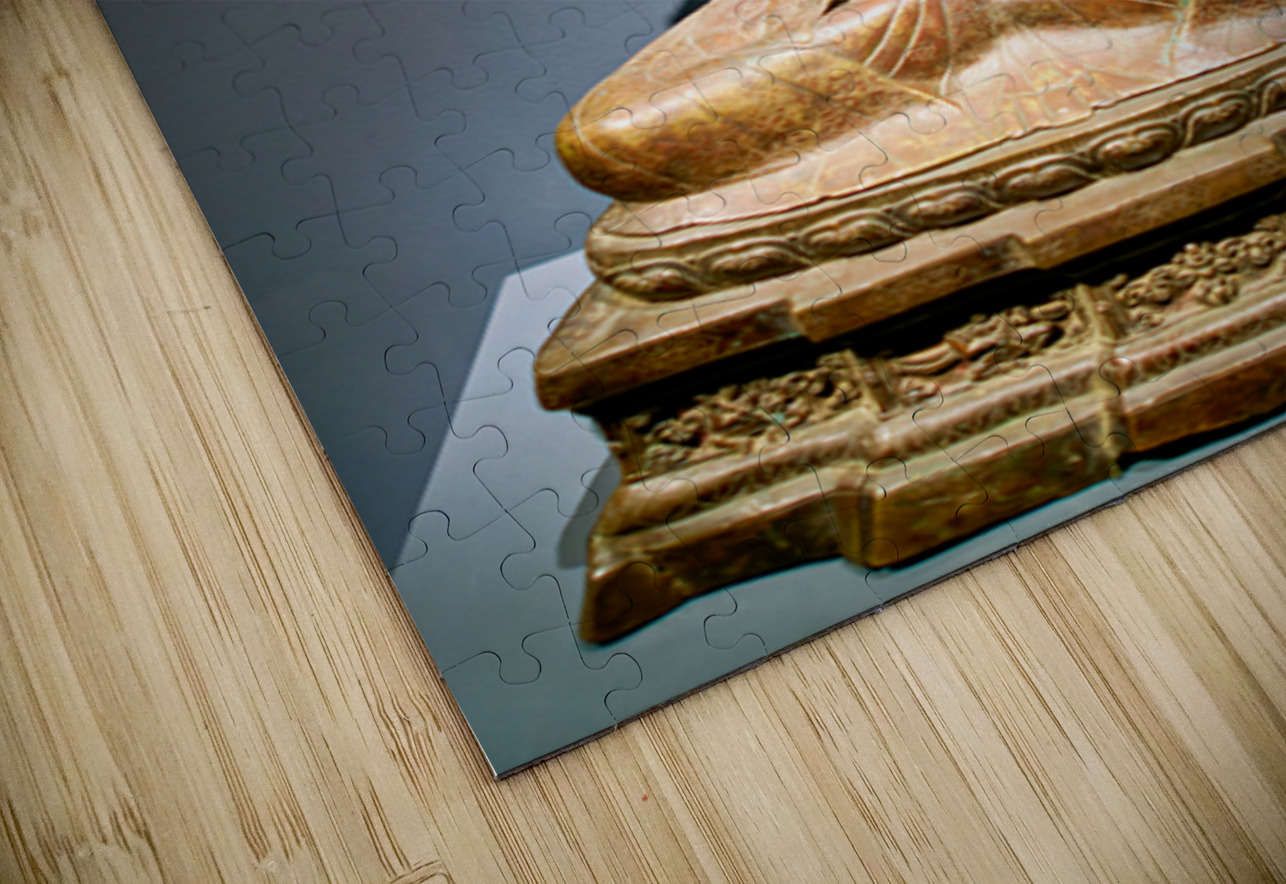 Sculpture of seated figure in Asian Art Gallery at Metropolitan  Marco Brivio Puzzle