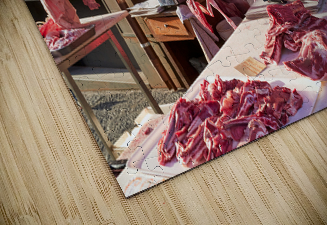 Market scene in Catania with fresh meat on display Marco Brivio Puzzle