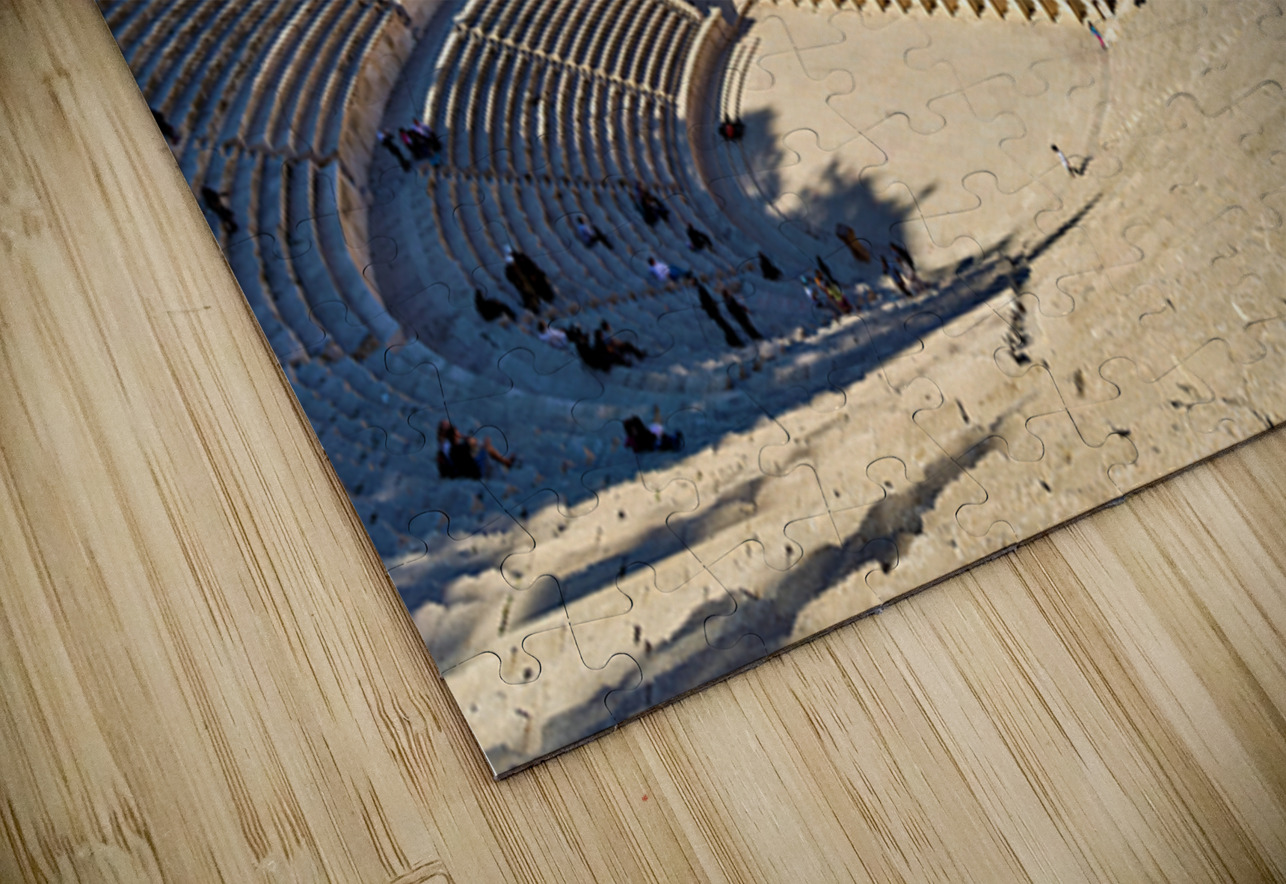 Visit the Roman Theater in Amman Jordan with a view of the city Marco Brivio Puzzle