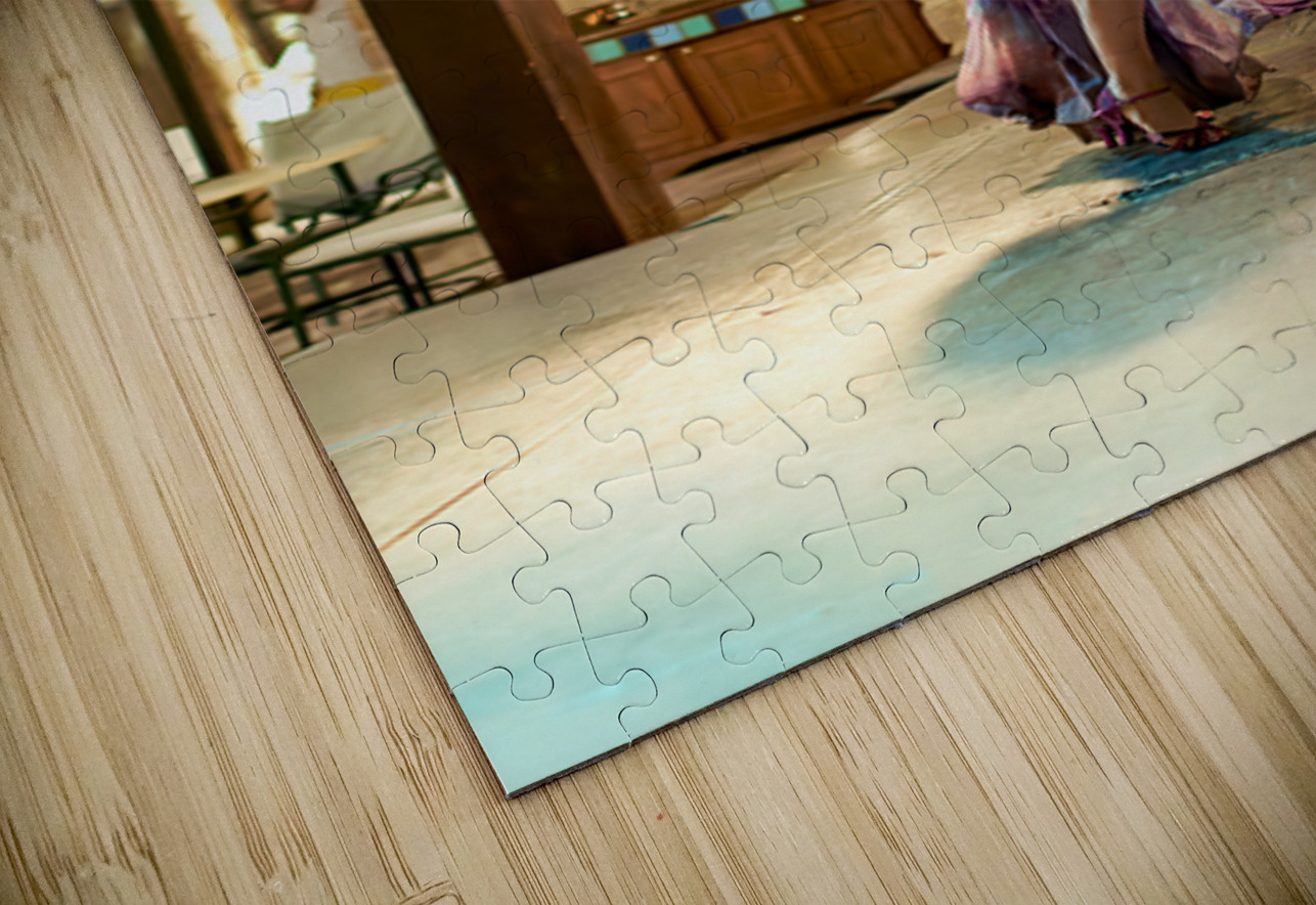 Belly dance performance in Jordan at night Marco Brivio Puzzle