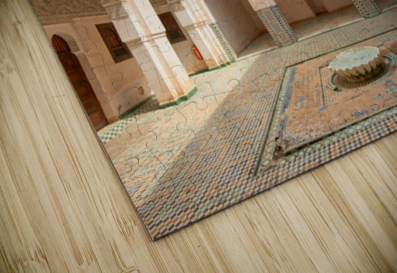 Exploring Al Attarine Madrasa in Fez Morocco during the day Marco Brivio Puzzle