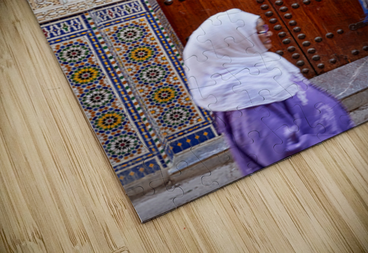 Women walk through the Medina in Fez Morocco Marco Brivio Puzzle