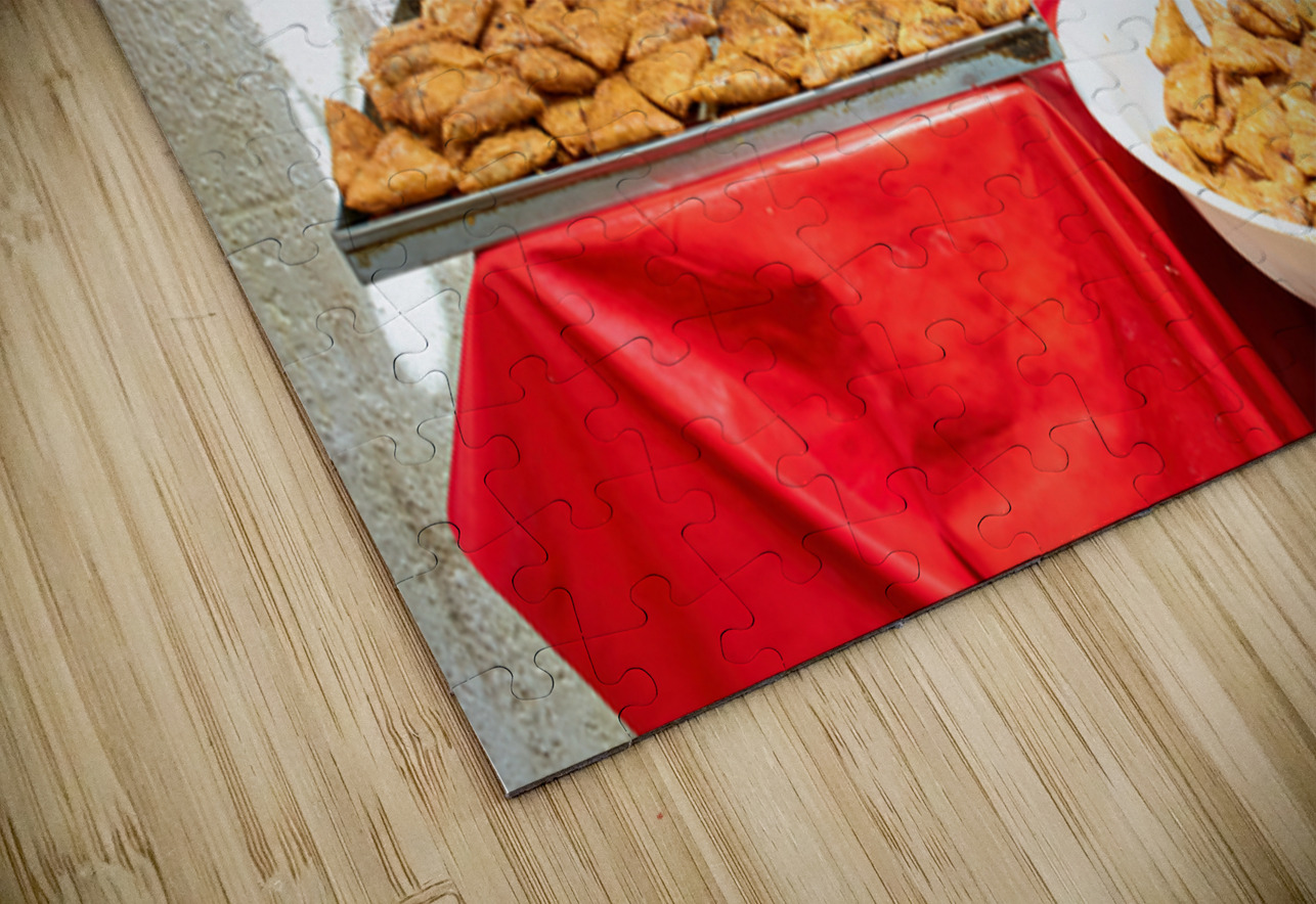 Fried sweets stall in the old town of Fez Morocco selling treat Marco Brivio Puzzle