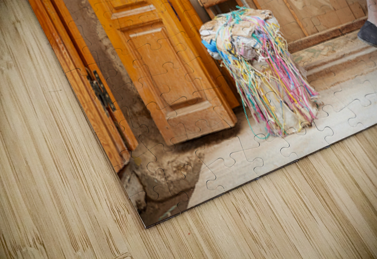Old man in second hand shop at medina in Fez Morocco Marco Brivio Puzzle