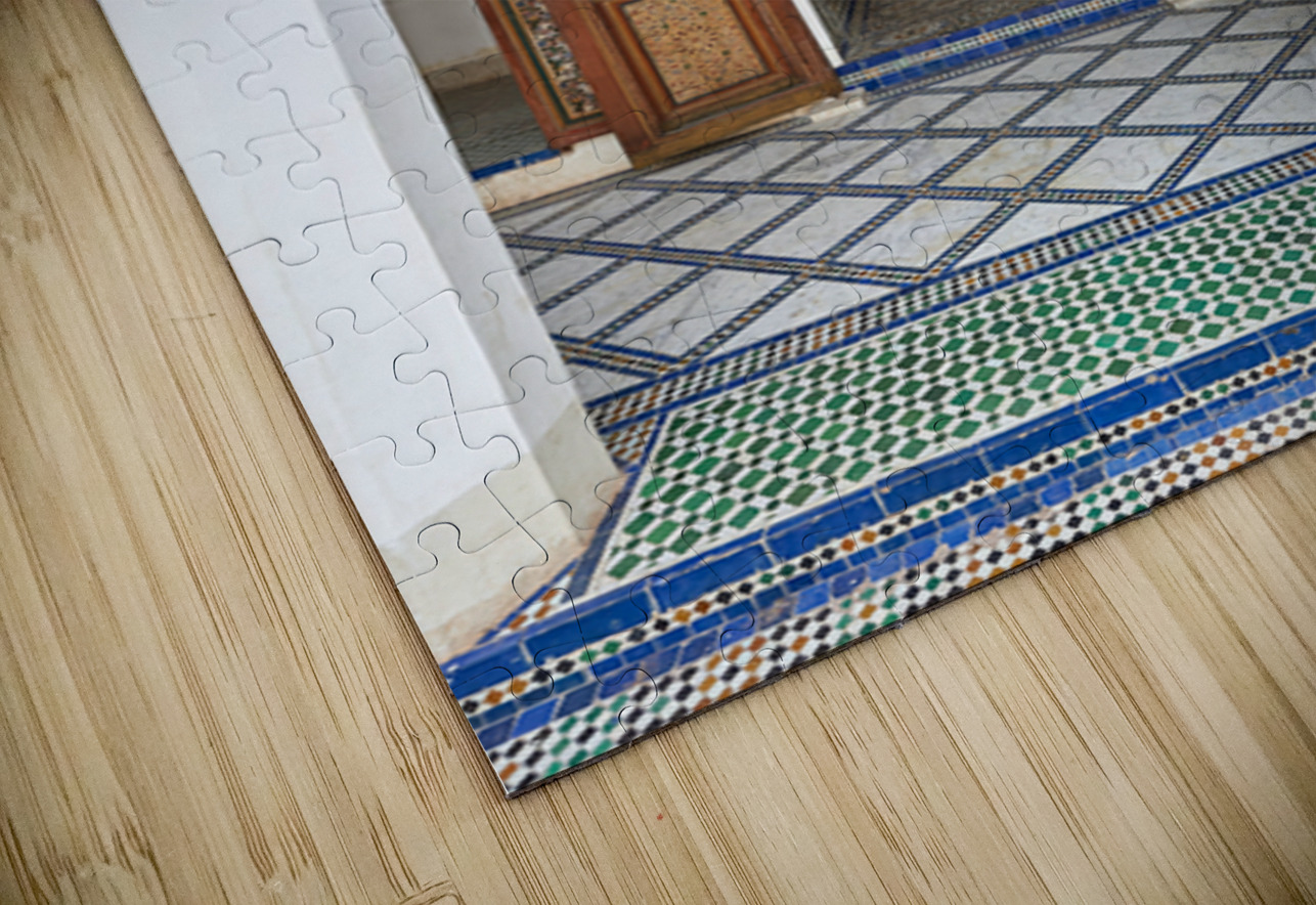 Visit Bahia Palace in Marrakesh Morocco during the day Marco Brivio Puzzle