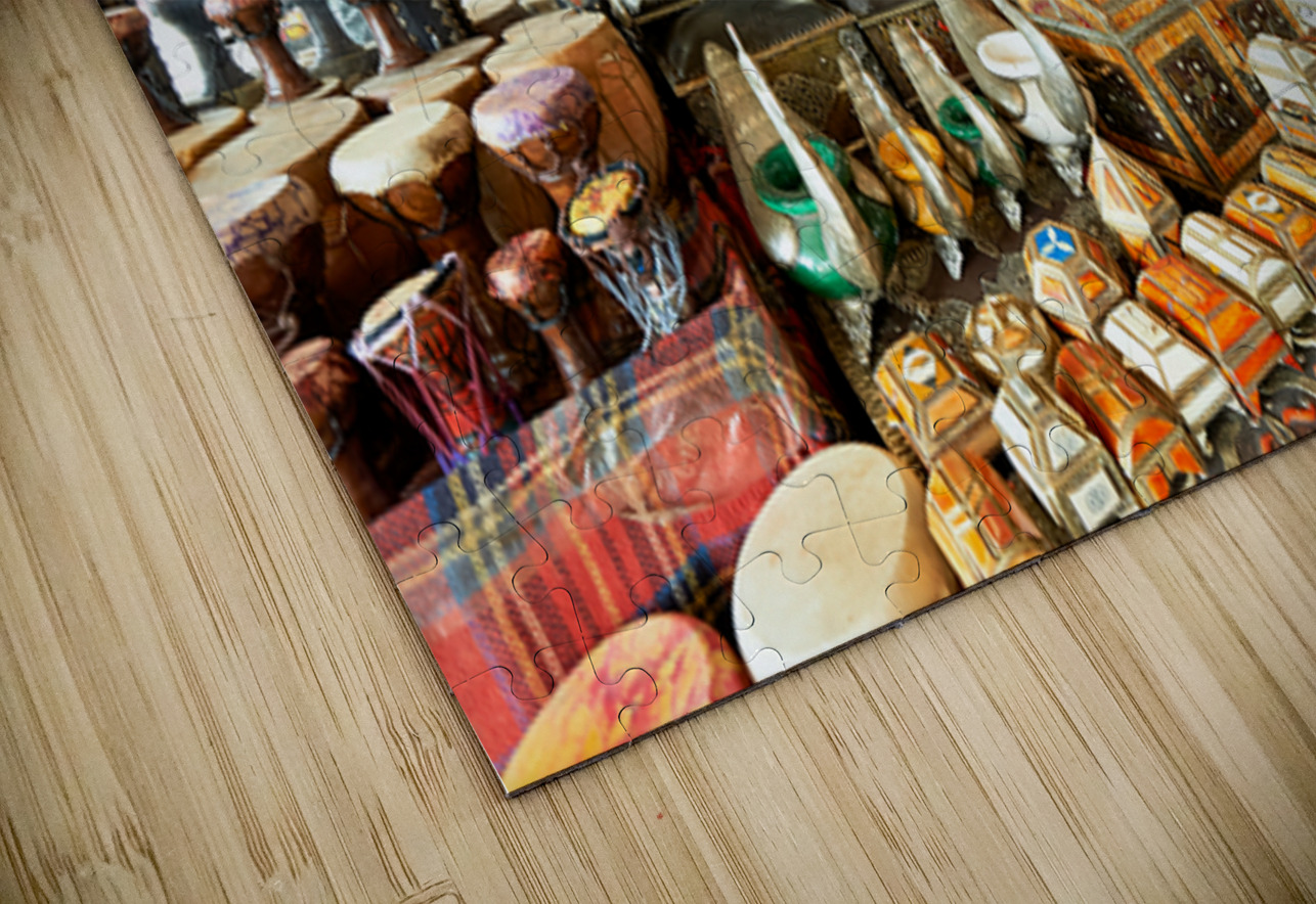 Exploring a souvenir shop in the old town of Marrakesh Morocco Marco Brivio Puzzle