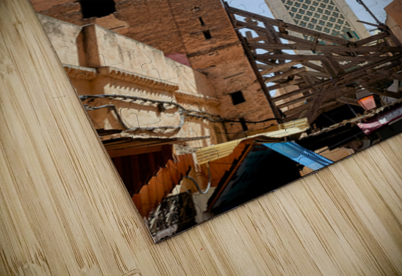Narrow alleys in the Medina of Fez Morocco showcase daily life Marco Brivio Puzzle