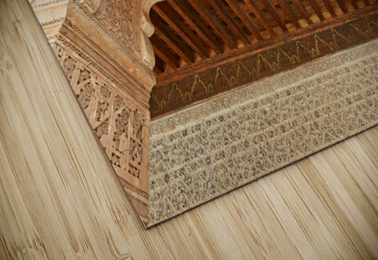 Child looks out from window of Madrasa Ben Youssef in Marrakesh Marco Brivio Puzzle