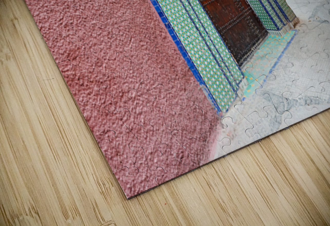 Narrow alleys in Marrakeshs Medina show traditional architectur Marco Brivio Puzzle