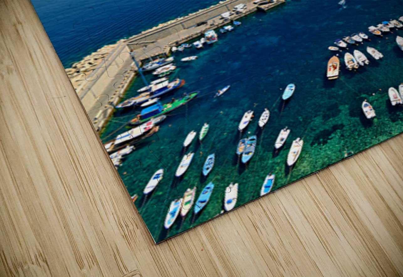 View of Chianalea harbor in Scilla Calabria Italy with boats Marco Brivio Puzzle