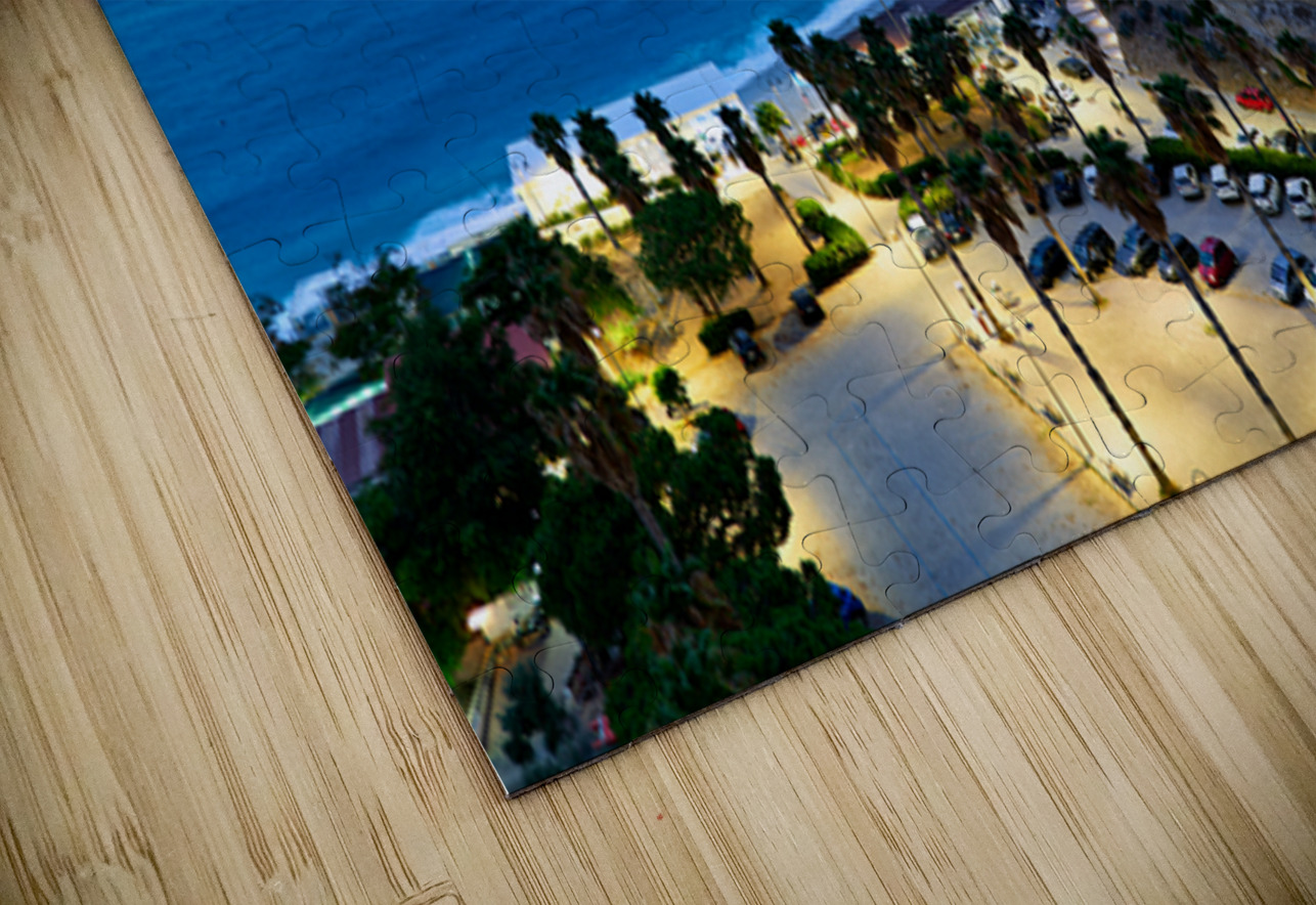 Santa Maria dellIsola Monastery in Tropea Calabria during dusk Marco Brivio Puzzle