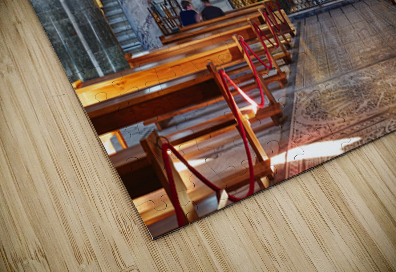 People walk inside basilica di san miniato in Florence Tuscany Marco Brivio Puzzle