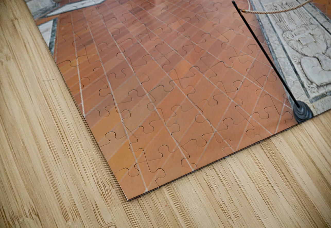 Visitors explore Basilica di Santa Croce in Florence Tuscany I Marco Brivio Puzzle