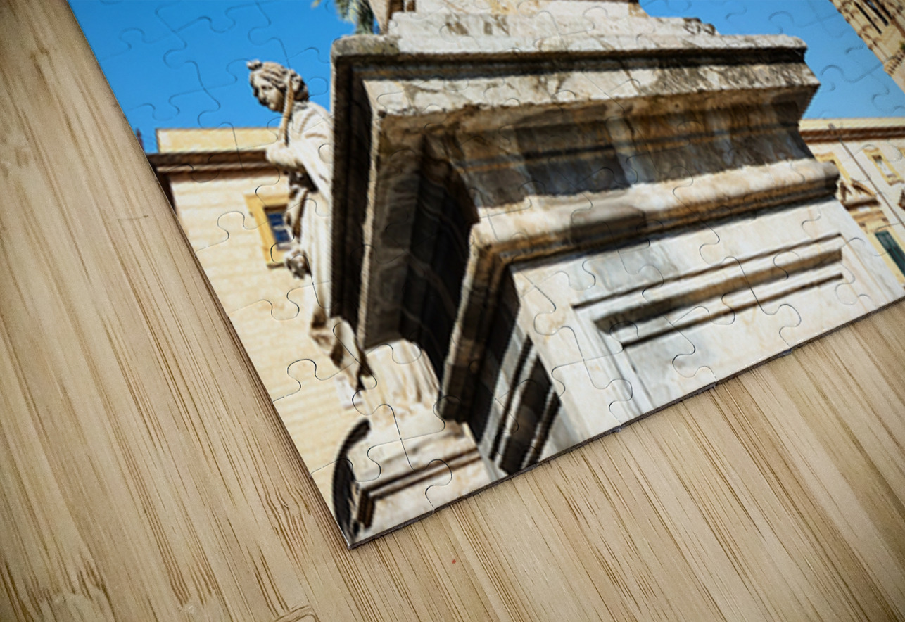Palermo Cathedral shows statues under clear sky in Sicily Marco Brivio Puzzle