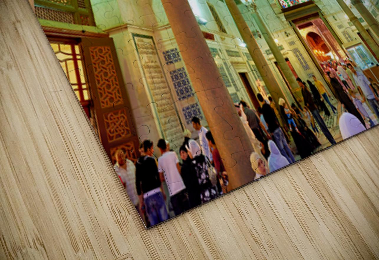 Exploring the Umayyad Mosque in Damascus during evening hours Marco Brivio Puzzle