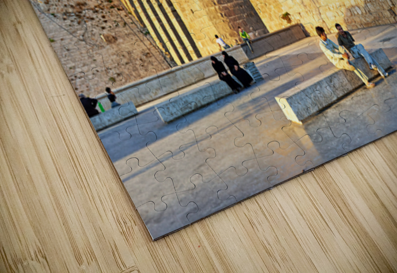 Visit to Citadel of Aleppo in Syria during evening light Marco Brivio Puzzle