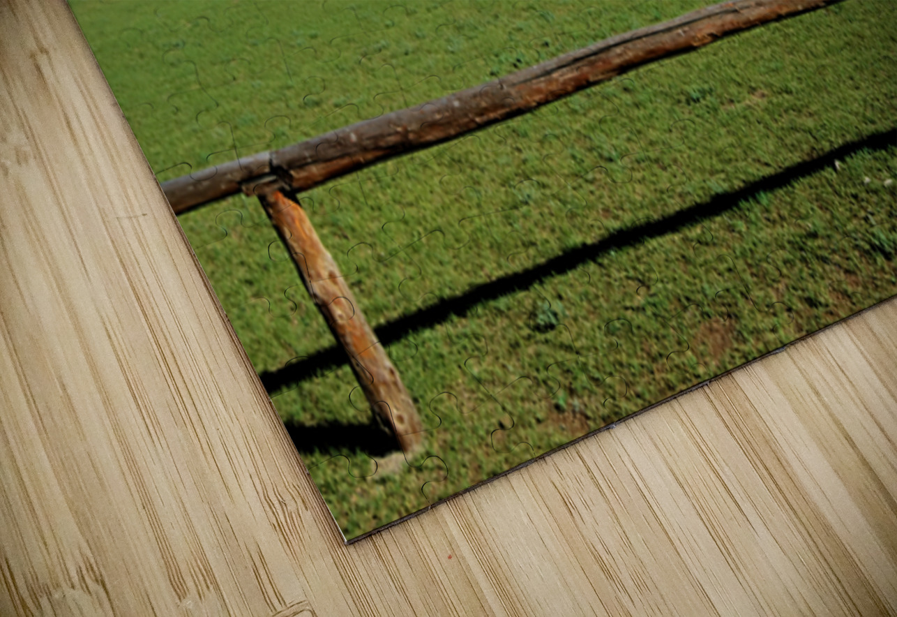 Ger tents in the grassy fields of Mongolia under clear skies Marco Brivio Puzzle