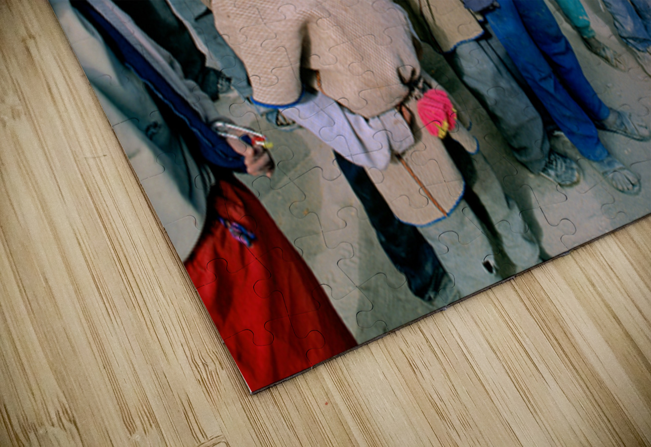 Diverse group of children posing outdoors with varied expression Marco Brivio Puzzle