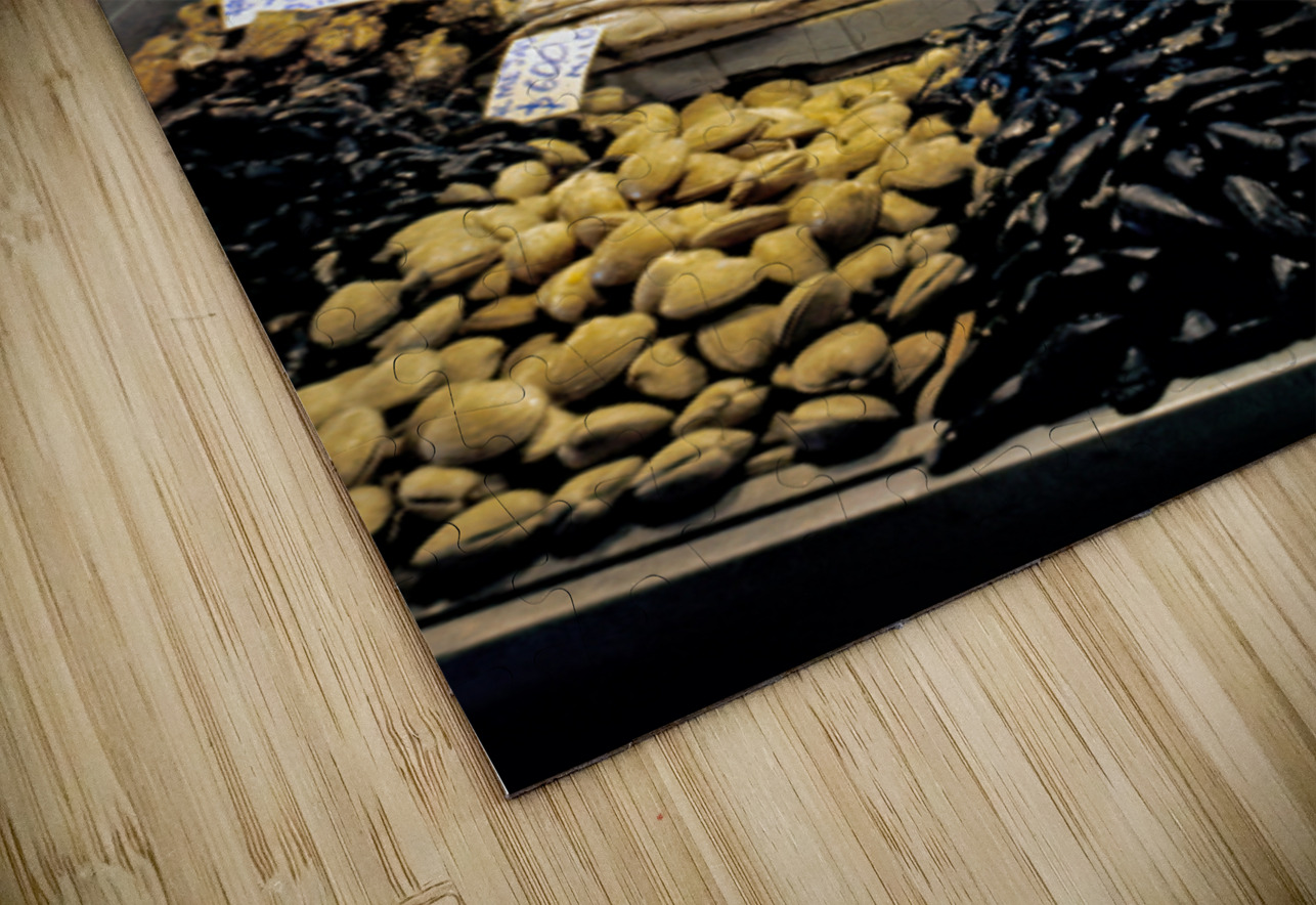 Lively fish market with fresh seafood and a peace sign. Marco Brivio Puzzle