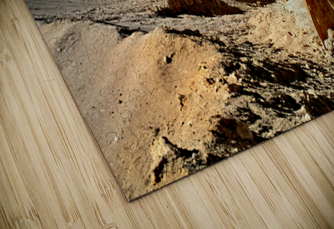 Dramatic arid mountain landscape with a winding road. Marco Brivio Puzzle