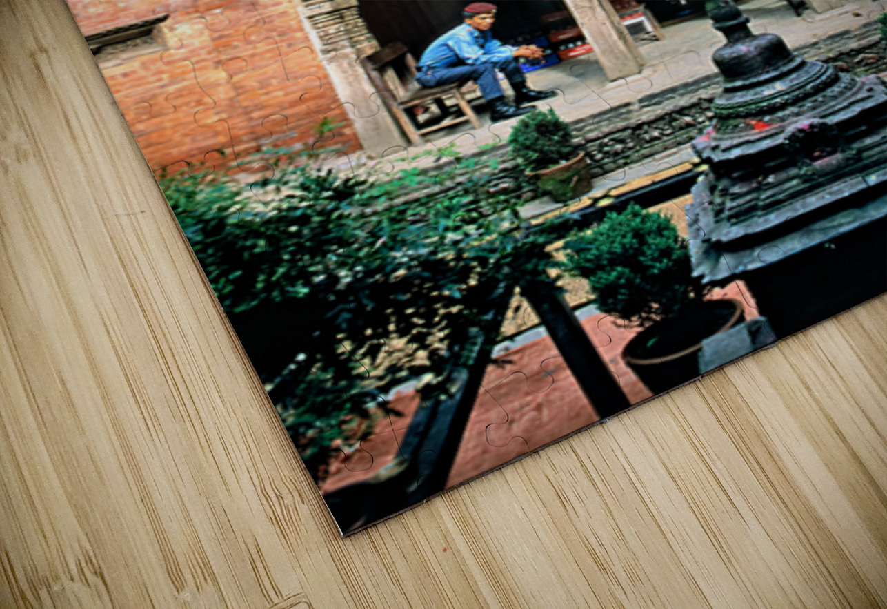 Kumari goddess house in Kathmandu shows architecture and daily l Marco Brivio Puzzle